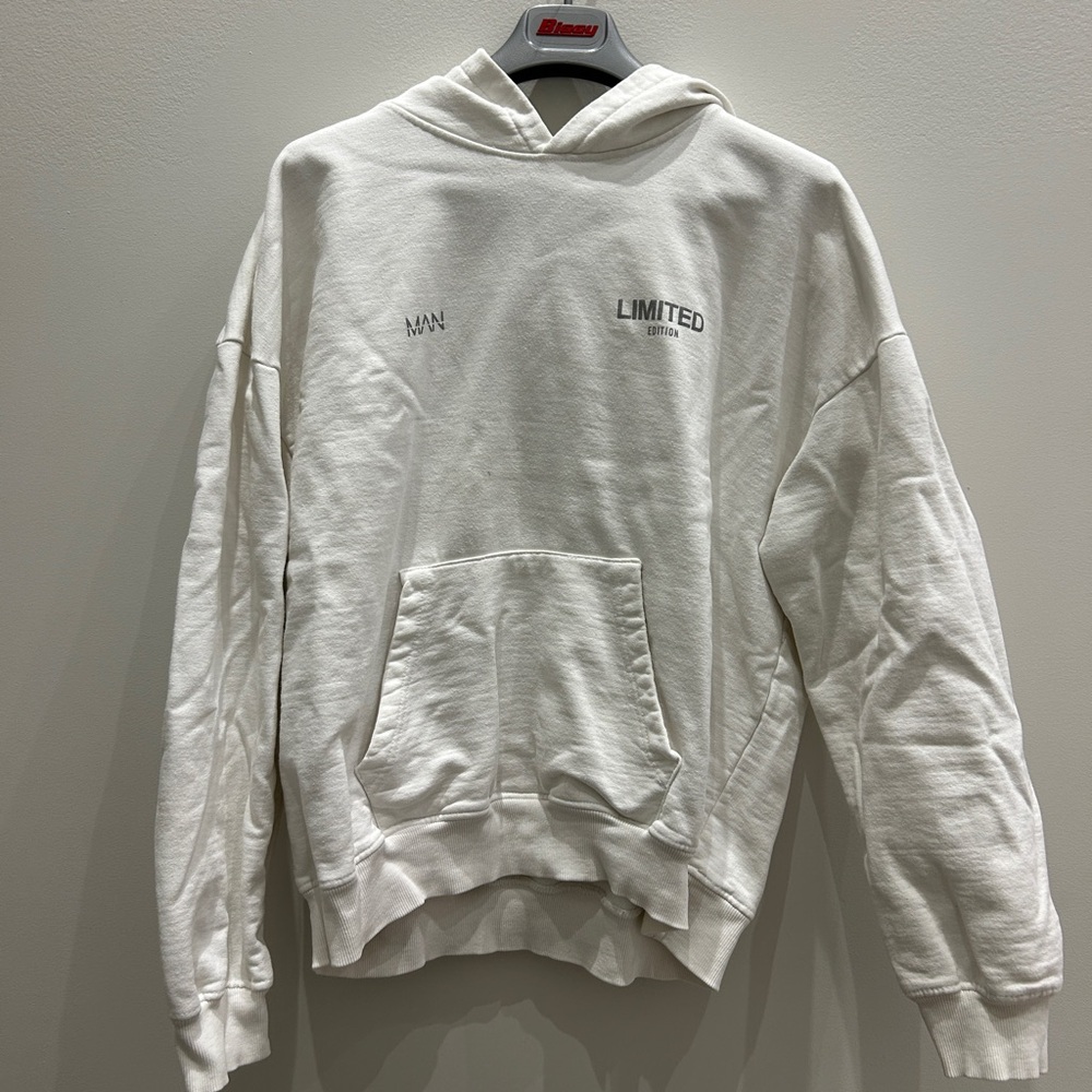 BoohooMAN White Hoodie